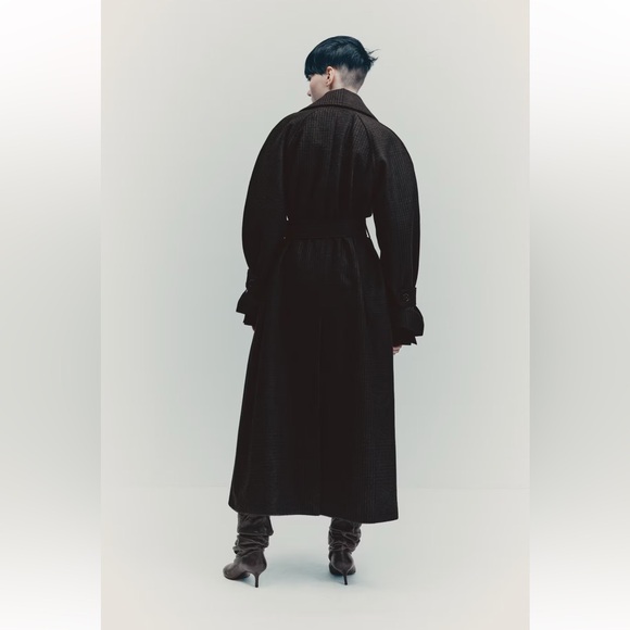 H&M Black Long Coat - Picture 7 of 9